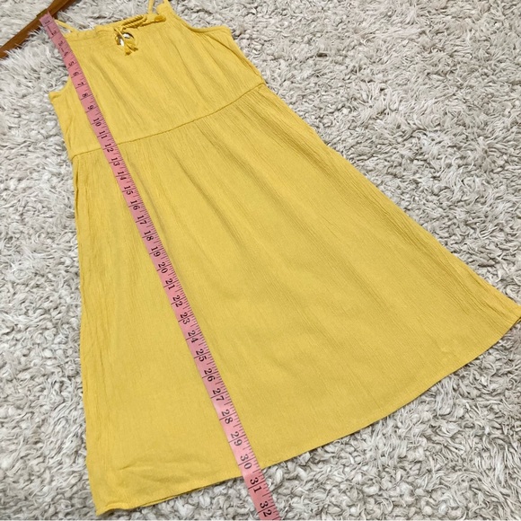 Girls Yellow Sundress Sleeveless 10 / 12 Large L - Picture 7 of 7